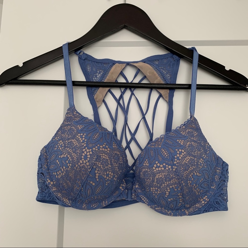Victoria Secret Push Up Bra with back lacing.
